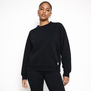 Good American 🖤 Black Crewneck Sweatshirt